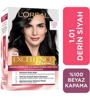 Loreal Excellence Creme Saç Boyası 1.01 Derin Siyah