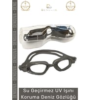 Premium Ayarlanabilir Kayış Su Geçirmez Uv Işını Koruma Silikon Plastik Antifog Kutulu Deniz Gözlüğü