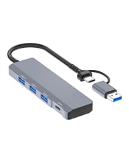 ALLY ADS-309D 4 Portlu USB+Type-C USB 3.0 Çoklayıcı Data HUB Adaptör-(5775)