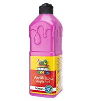 Nova Color Akrilik Boya 500Ml Pembe - 3 adet (Çok Renkli)