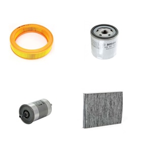 Bosch Filtre Bakım Seti Volkswagen Polo 1.4 60 Beygir AEX AKV APQ Benzinli 1995-1999 Hava + Yağ F + Yakıt F. + Polen Bosch
