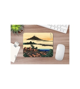 Hokusai Dawn At Isawa In The Kai Province 17 X 21 Cm Mouse Pad