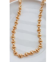  Zincir Model Gold Renk Kolye