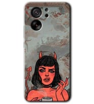 Xiaomi Mi 13T Pro Kılıf HD Desen Baskılı Arka Kapak - Devil Girl