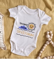 BK Kids Teyzemi Çok Seviyorum Tasarımlı Bebek Body Zıbın - Model 1