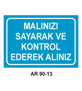 İŞ GÜVENLİĞİ UYARI LEVHASI 1 ADET PVC 21 X 29CM