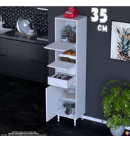 Eliusta Nexa 35 cm Kapalı Çok Amaçlı Mutfak, Bakliyat ve Kahve Köşesi Organizer Modülü 35x181x32 cm