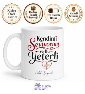 Anti Sevgililer Günü Kendini Sev Kupa Yalnızlara Özel Hediye Bardak