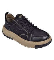 Guja Nubuk Deri Hafif Taban Erkek Spor Ayakkabı Sneaker GJ-25K552 SİYAH NUBUK