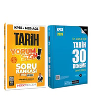 İndeks Akademi 2026 KPSS TYT AYT Tarih Yorum Sizin Soru Bankası ve Pegem Deneme Seti 2 Kitap