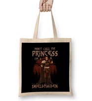 Cute I m A Shield Maiden Don t Call Me Princess Bez Çanta Uzun Saplı