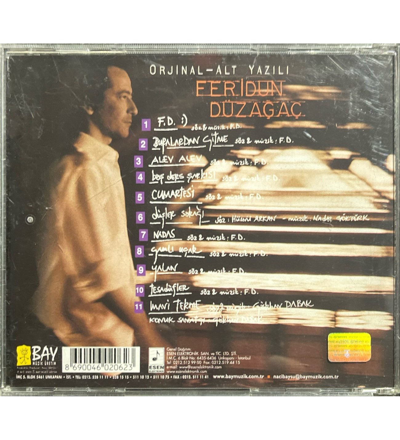 Müzik CD sidir Plak Değildir) CD Feridun Düzağaç Orjinal - Alt
