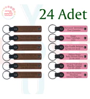 A Kahve & Pembe, Kültürel Etkinlik Ziyaretçilerine Sürpriz, 24’lü Set, Kişiye Özel Deri Hediyelik