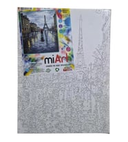 MİART MSB30422 30X40 SAYILARLA BOYAMA TUVAL - PARİS VE AŞK