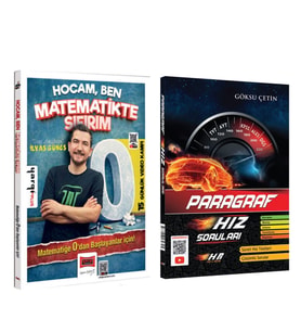 Yargı Yayınları Tüm Adaylar İçin Hocam Ben Matematikte Sıfırım ve Hız Renk Paragraf Soru Bankası Seti 2 Kitap