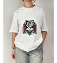 Filistin Temalı Oversize Bisiklet Yaka Unisex Tişört