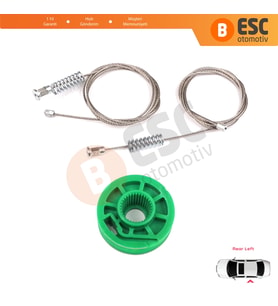 Audi A6 C5 4B 1997-2005 Allroad 4BH 4/5 Kapı 4B0839461 İçin Arka Sol Cam Kriko Tamir Seti
