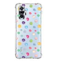 PrintiFy Xiaomi Redmi Note 10 Pro Uyumlu Water Color 6 Baskılı Şeffaf Köşe Korumalı Antişok Kılıf