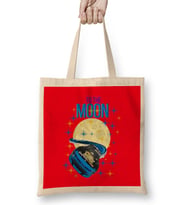 TO THE MOON DOGECAR Dogecoin Crypto Logo Merch Bez Çanta Uzun Saplı