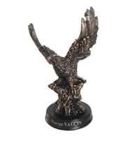 Kişiye Özel Polyester Kartal Figürü Dekoratif Heykel 13x9 Cm Bronz Görünümlü Masa Üstü Kartal Biblosu