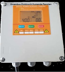 17.5-20 HP Trifaze Yıldız Üçgen Dalgıç Pompa LCD Ekranlı Elektronik Koruma Kontrol Panosu