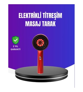 Mey İthalat® Kırmızı Işık Terapi Özellikli Saç Derisi Masaj Tarak Anti Dökülme