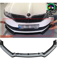 Skoda Octavia MK3 Ön Lip Parlak Siyah 3 Prç Kulaklı Kırılmaya Dayanıklı ABS