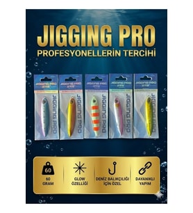 60 Gr Slow Jig Suni Balık Yemi - 5'li Avantaj Seti (Glow Özellikli)