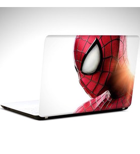 Spider Man Beyaz Laptop Sticker 17 inch (39X27CM)