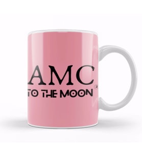 Amc Stock TO THE MOON Queens Kupa Bardak Porselen