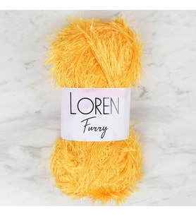 Loren Furry Hardal Sarısı El Örgü İpi - RF075 - 34063