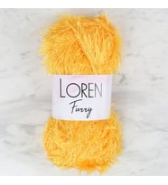 Loren Furry Hardal Sarısı El Örgü İpi - RF075 - 34063