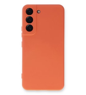 Newface Samsung Galaxy S23 Plus Kılıf Nano içi Kadife Silikon - Turuncu