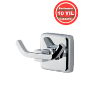 Paslanmaz Pirinç Bornozluk Banyo Askısı Krom Renk