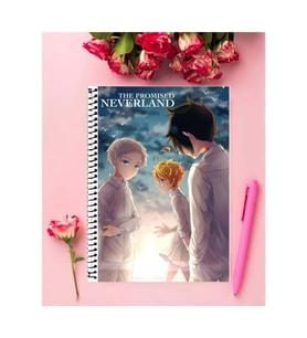 The Promised Neverland Anime Defter 1 Adet Özel Tasarım A4 Boyutu 21*29 Cm Telli Çizgili Defter