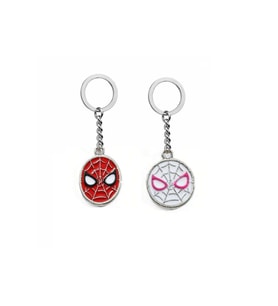 Spiderman & Gwen Relationship Çift İkili Sevgili Anahtarlık (Çok Renkli)