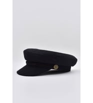Kadın Siyah Kaşe Denizci Şapka