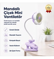 KTFN-14 Şarjlı El Fanı Sessiz Mini Soğutucu Vantilatör