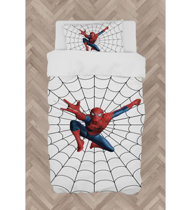 MEKTA HOME BEBEK VE ÇOCUK ODASI Ağ ve Spiderman Desenli Nevresim Takımı