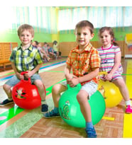Zıplama Ve Pilates Topu - Kulplu (Çok Renkli)