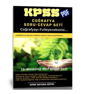 KPSS Coğrafya Hazırlık Kitabı (500 Sayfalık PDF)