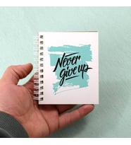 Öğrenciye Hediye Never Give Up Not Defteri