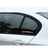 CIVIC Yan Cam Sticker Oto Kapı Çıkartma Tuning Aksesuar 20 cm x 7 cm