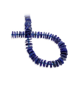 Lapis Lazuli Doğal Taş Rondela Kesim 14x4mm Dizi