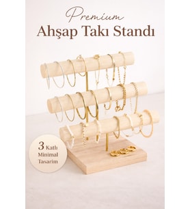 Ahşap Takı Organizeri, Bileklik ve Kolye Standı, Dekoratif Aksesuar Düzenleyici