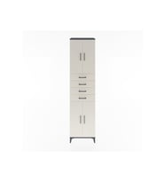 Hyperion Dolap 4 Raflı 4 Çekmeceli 4 Kapaklı 60x44x243 Antrasit-Aytaşı