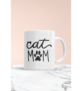 Cat Mom Baskılı Kupa Bardak