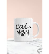 Cat Mom Baskılı Kupa Bardak