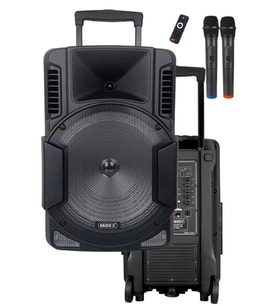 Midex MXR-1200 Taşınabilir Seyyar Mikrofonlu Akülü Ses Sistemi Hoparlör (1200 Watt 15 İNÇ)