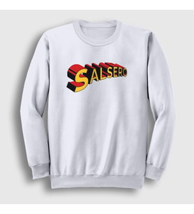 Presmono Unisex Beyaz Salsero Salsa Dans Dance Sweatshirt 466773tt (Beyaz)